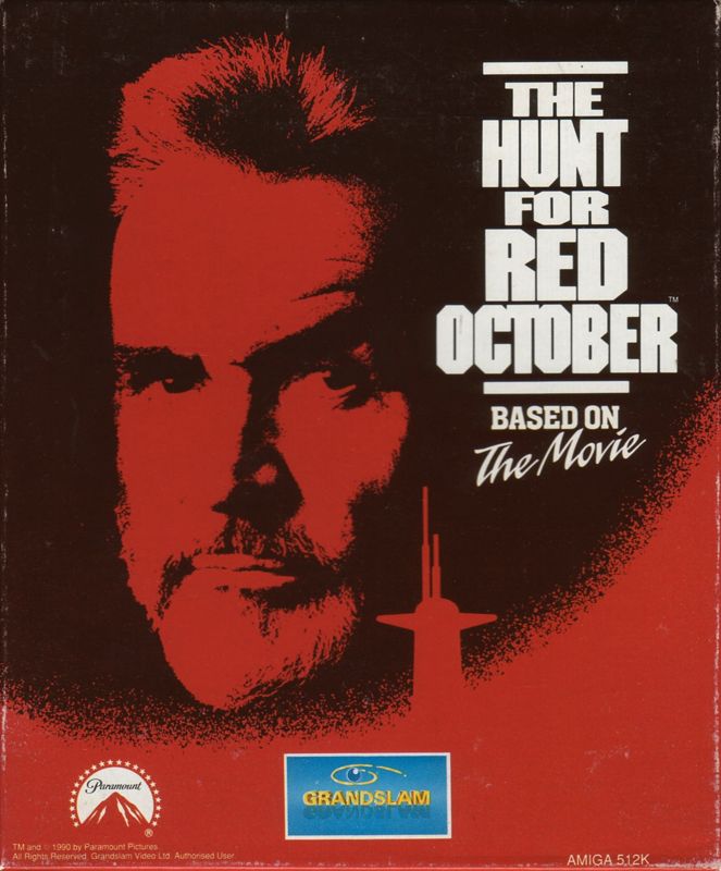 The Hunt for Red October box art for Commodore 64